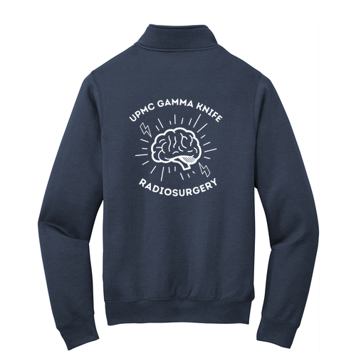Port and Company Core Fleece Quarter-Zip Pullover Sweatshirt -- Navy