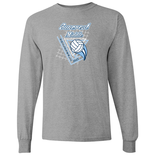 Gildan Heavy Cotton Longsleeve Basic T-Shirt -- Sport Grey