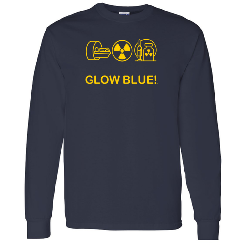 Gildan Heavy Cotton Longsleeve Basic T-Shirt -- Navy