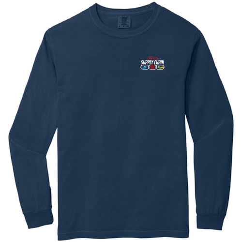 Comfort Colors Garment-Dyed Heavyweight Long Sleeve T-Shirt -- True Navy