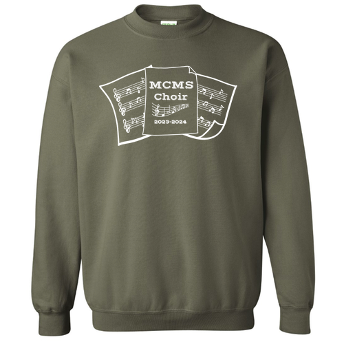 Gildan Heavy Blend Crew Neck Sweatshirt -- Military Green