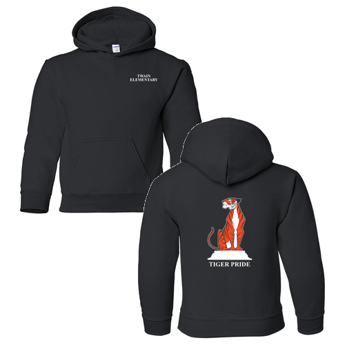 Gildan Heavy Blend Youth Hooded Sweatshirt -- Black