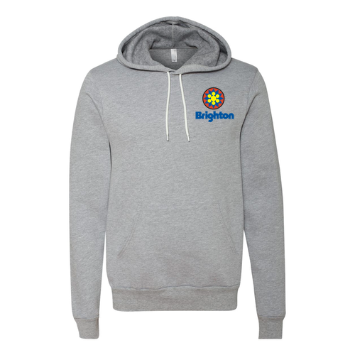 Brighton Logo 2 Full color -- Pullover Hooded Sweatshirt Athletic Heather