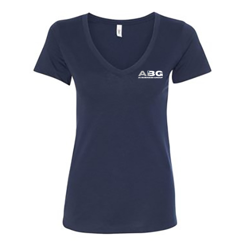Ladies Ideal V-Neck Tee -- Midnight Navy