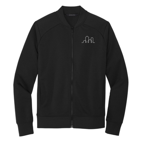Mercer+Mettle Double-Knit Bomber -- Deep Black