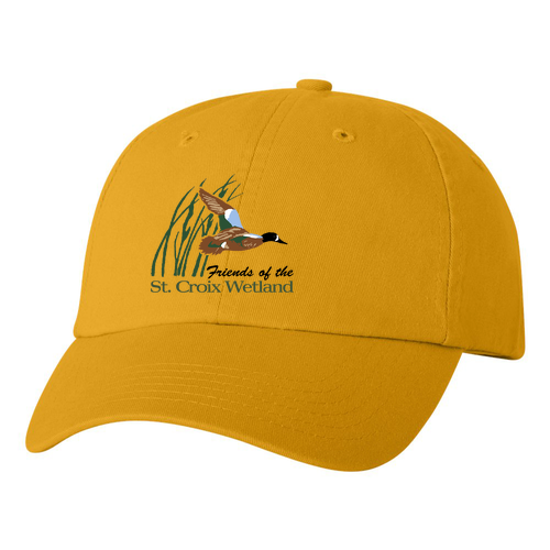 Valucap Bio-Washed Unstructured Hat -- Gold