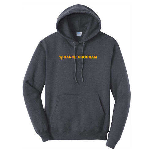 Port and Company Core Fleece Pullover Hooded Sweatshirt -- Heather Navy
