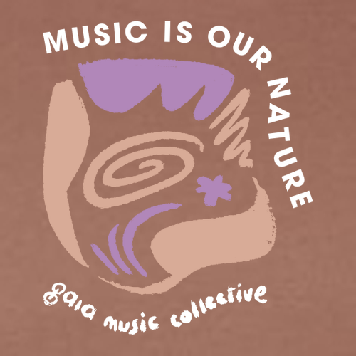 Gaia Music Collective "Music is Our Nature" | Chestnut T-Shirt