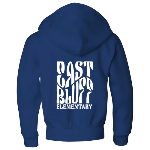 Jerzees Youth 8 Oz., 50/50 Nublend Full Zip Hoodie -- Royal