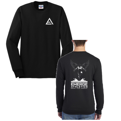 Jerzees Dri-Power Active Adult Longsleeve Tee -- Black