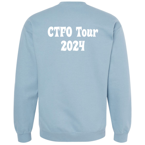 Gildan Adult Softstyle Fleece Crew Sweatshirt -- Stone Blue