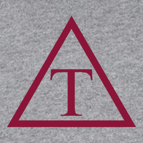 Triangle Quarter Zip Sweatshirt -- Graphite Heather