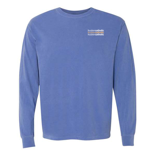 Comfort Colors Ringspun Long Sleeve Tee -- Flo Blue