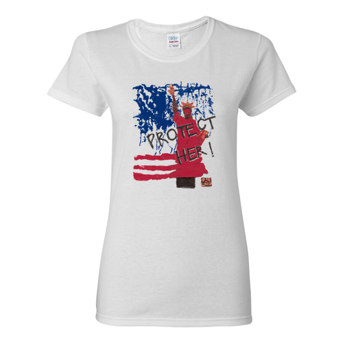Gildan Heavy Cotton Women's T-Shirt -- White