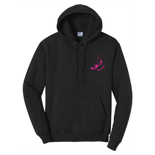 Port and Company Core Fleece Pullover Hooded Sweatshirt -- Jet Black