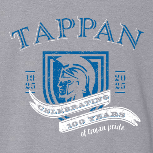 Gildan Soft Fitted T-Shirt -- Sport Grey, 100 Years Logo