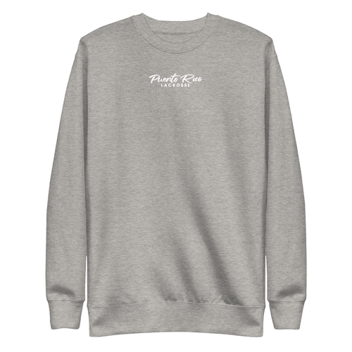 Unisex Premium Crew Neck Sweatshirt -- Carbon Grey