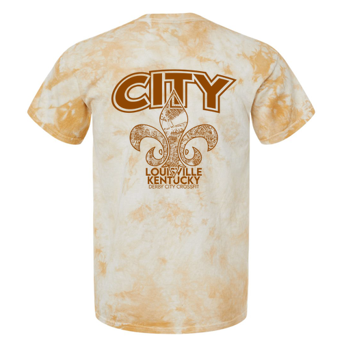 Dyenomite Crystal Tie Dyed T-Shirts -- Honey