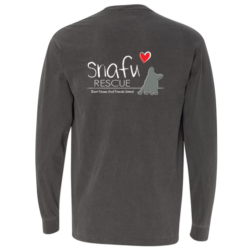 Comfort Colors Adult Long Sleeve Pocket Tee -- Pepper