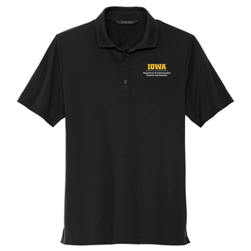 Embroidered Mercer+Mettle Stretch Jersey Polo -- Deep Black
