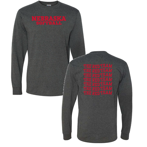 The Red Team Longsleeve Tee -- Black Heather