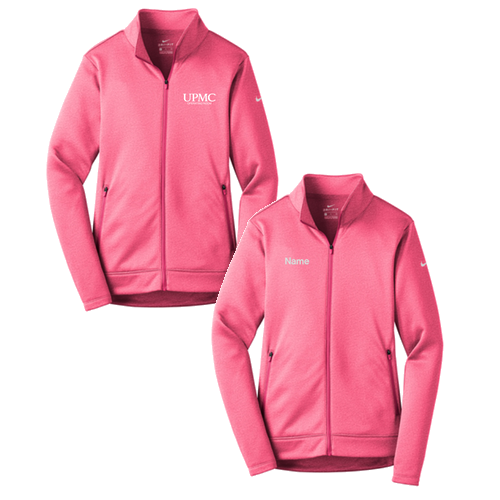 Nike Ladies Therma-FIT Full-Zip Fleece -- Vivid Pink Heather