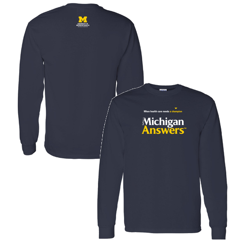 Gildan Heavy Cotton Longsleeve Basic T-Shirt -- Navy (S, M, L, XL, XXL and 3XL)