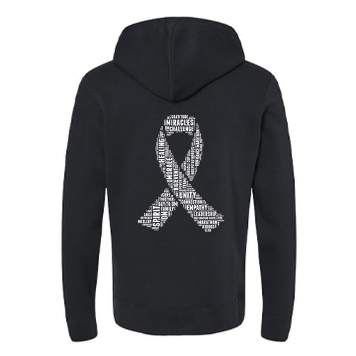 J America Unisex BTB Fleece Hooded Sweatshirt -- Black
