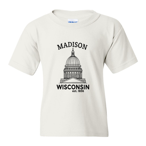 Gildan Heavy Cotton Basic Youth T-Shirt -- White