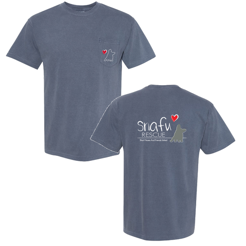 Comfort Colors Short Sleeve Pocket Tee -- Denim