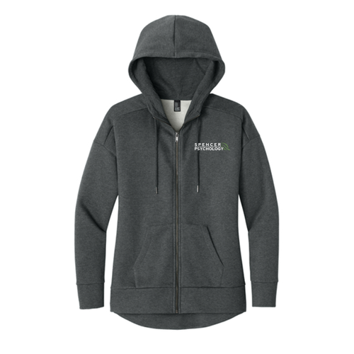 District Women's Perfect Weight Fleece Drop -- Heathered Charcoal