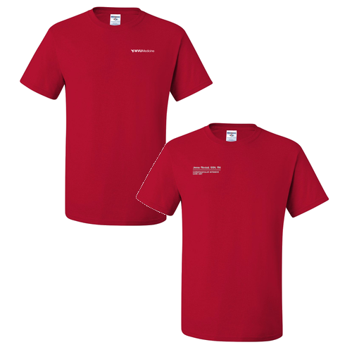 Jerzees Heavyweight 50/50 Adult T-Shirt -- True Red