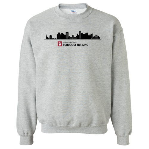IUSNA Skyline: Grey Sweatshirts