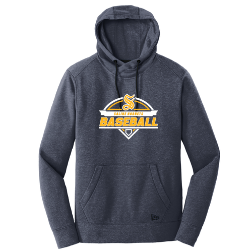 New Era Ladies TriBlend Fleece Pullover Hoodie -- True Navy Heather