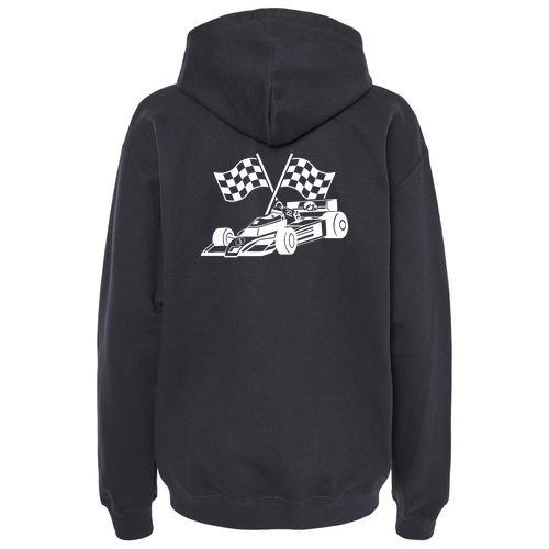 Gildan Adult Softstyle Fleece Pullover Hooded Sweatshirt -- Black