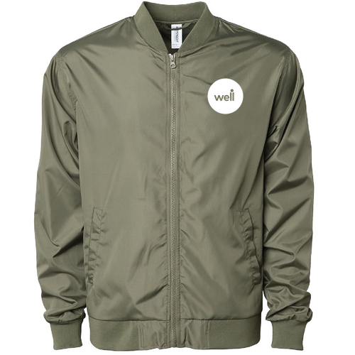 Independent Trading Co. Lightweight Bomber Jacket -- Army