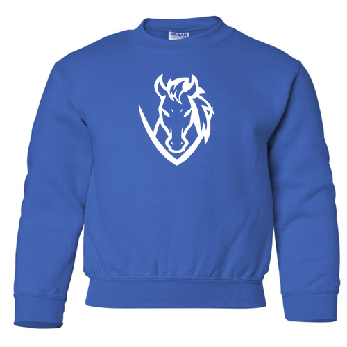 Gildan Youth Crewneck Sweatshirt -- Royal