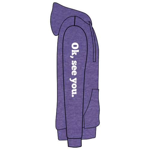 Port and Company Core Fleece Pullover Hooded Sweatshirt -- Heather Purple