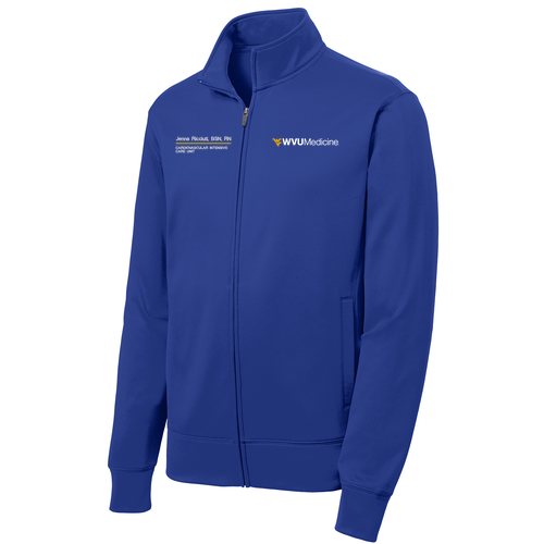 Embroidered Sport-Tek Sport-Wick Fleece Full-Zip Jacket -- True Royal