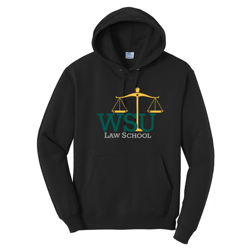 WSU Law Scales Hoodie -- Jet Black