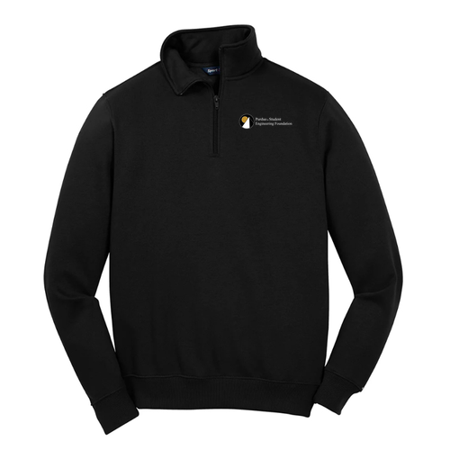 Sport Tek Black Quarter Zip Sweatshirt