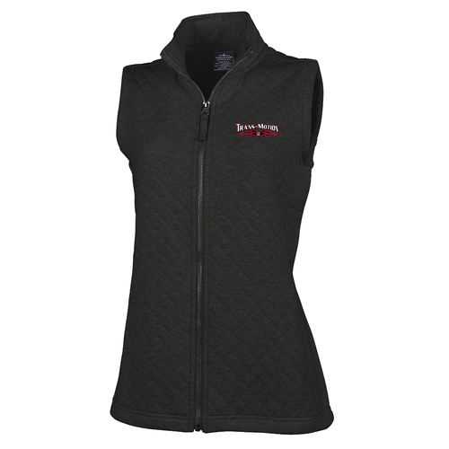 Women's Quilted Vest -- Charcoal Heather