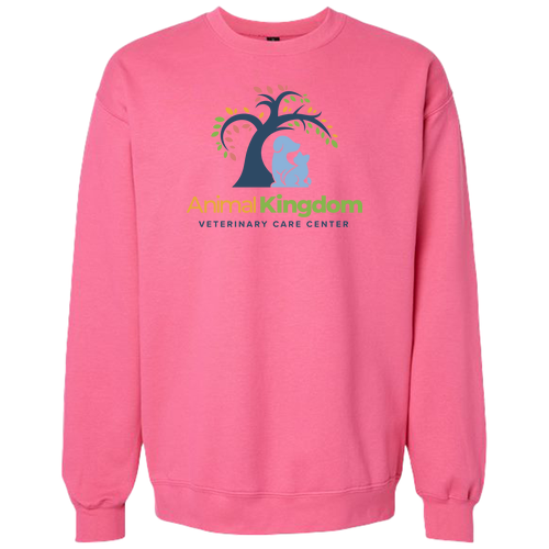 Gildan Adult Softstyle Fleece Crew Sweatshirt -- Pink Lemonade