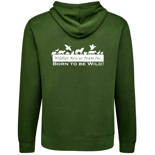 J America Unisex BTB Fleece Hooded Sweatshirt -- Forest Green