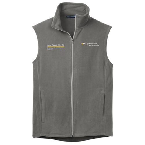 Port Authority Microfleece Vest -- Pearl Grey