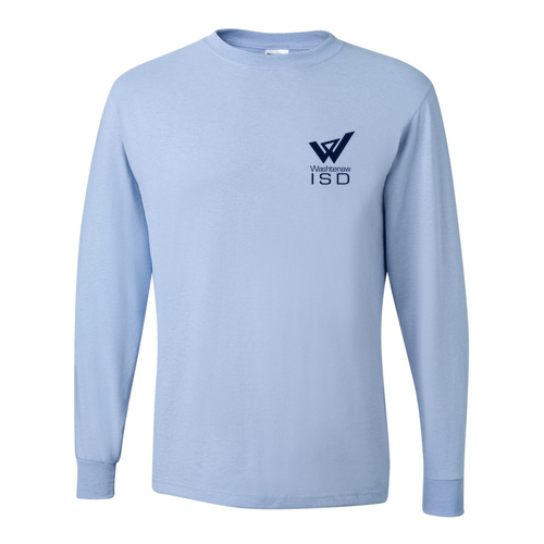 Jerzees Dri-Power Active Longsleeve Tee -- Light Blue