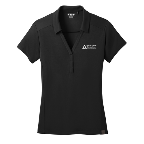 OGIO Ladies Framework Polo -- Blacktop