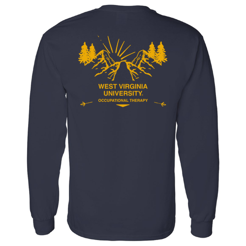 Gildan Heavy Cotton Longsleeve Basic T-Shirt -- Navy