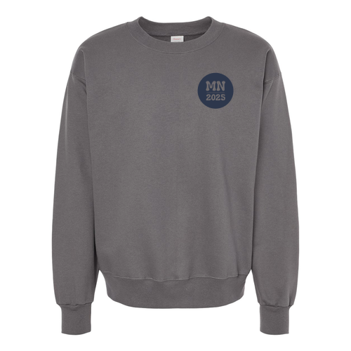 Hanes 90/10 Ultimate Cotton Crew Sweat -- Smoke Grey