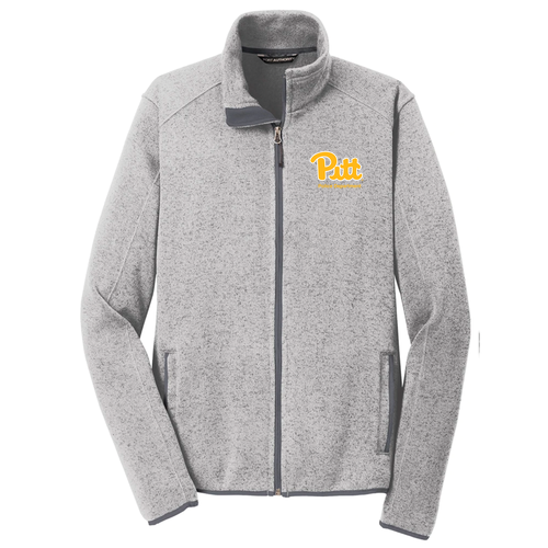 Port Authority Sweater Fleece Jacket -- Grey Heather